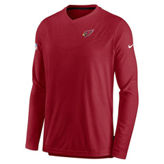Arizona Cardinals Sideline Coach Chevron Lock Up Long Sleeve V-Neck Performance T-Shirt - Cardinal | Nike on sale