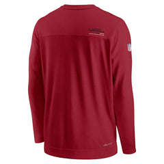 Arizona Cardinals Sideline Coach Chevron Lock Up Long Sleeve V-Neck Performance T-Shirt - Cardinal | Nike on sale