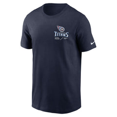 Tennessee Titans Sideline Infograph Lockup Performance T-Shirt - Navy | Nike cheap