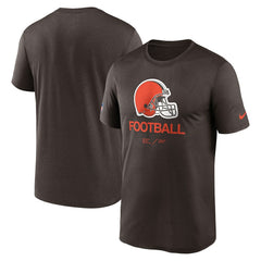 Cleveland Browns Sideline Infograph Performance T-Shirt - Brown | Nike sale