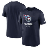 Tennessee Titans Sideline Infograph Performance T-Shirt - Navy | Nike sale
