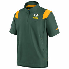 Green Bay Packers Sideline Coaches Chevron Lockup Pullover Top - Kelly Green | Nike sale