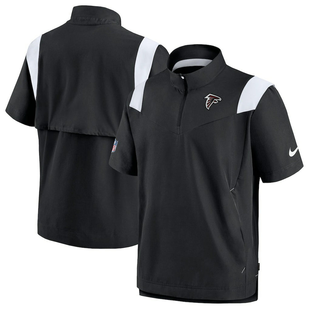 Atlanta Falcons Sideline Coaches Chevron Lockup Pullover Top - Black | Nike for sale