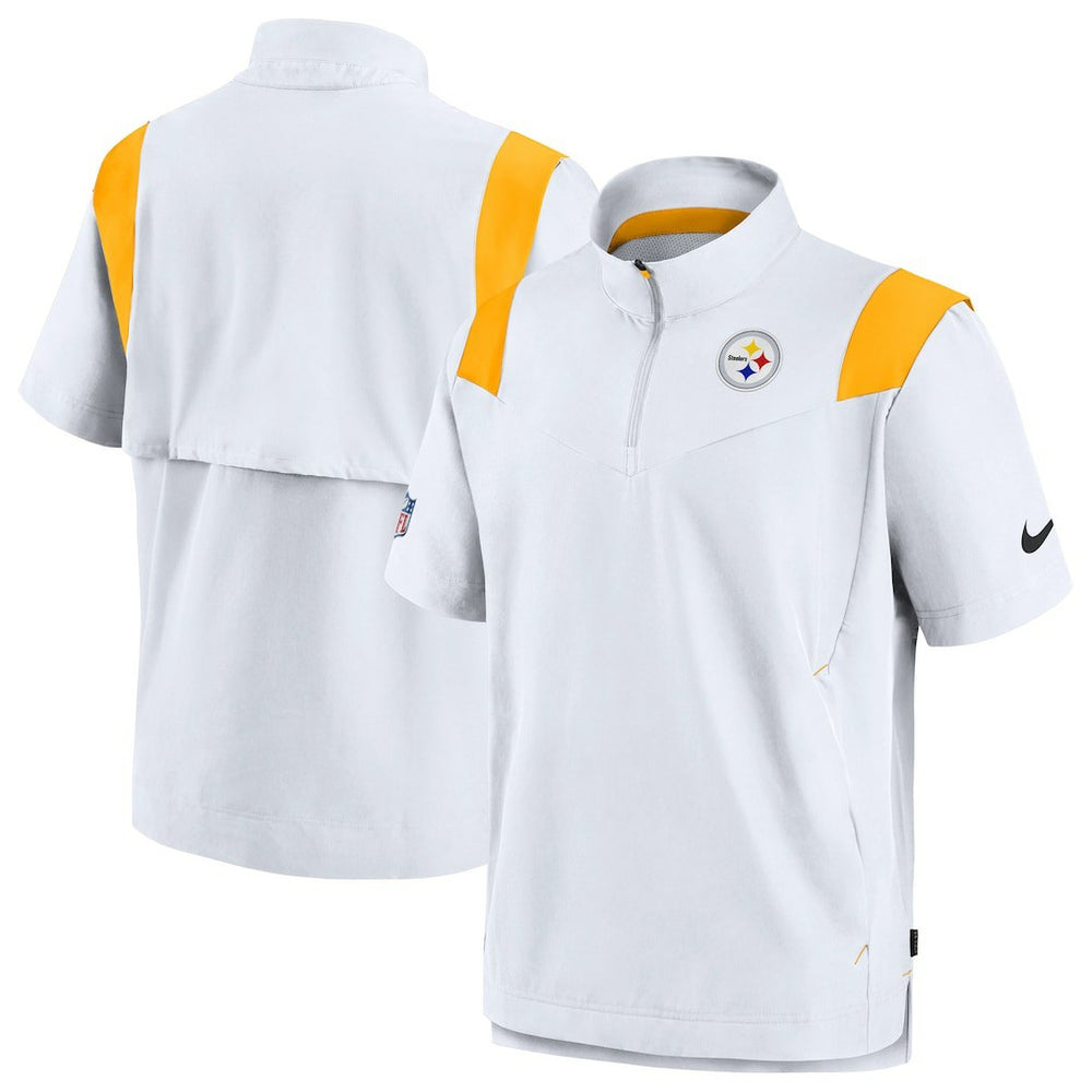 Pittsburgh Steelers Sideline Coaches Chevron Lockup Pullover Top - White | Nike on sale