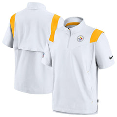 Pittsburgh Steelers Sideline Coaches Chevron Lockup Pullover Top - White | Nike on sale
