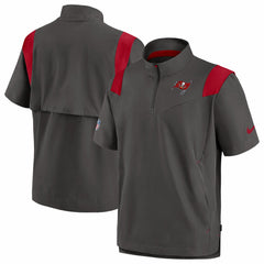 Tampa Bay Buccaneers Sideline Coaches Chevron Lockup Pullover Top - Pewter | Nike for sale