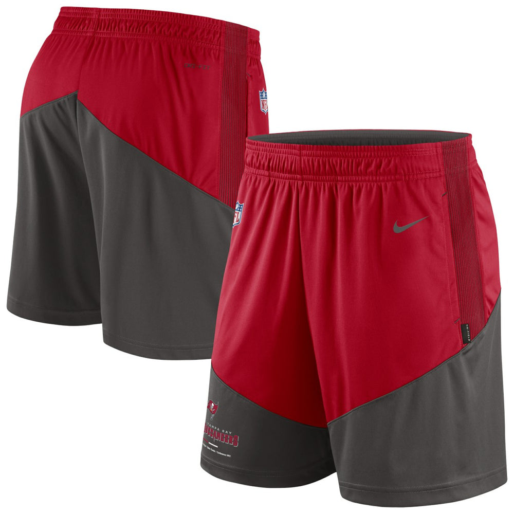 Tampa Bay Buccaneers Sideline Primary Lockup Performance Shorts - Red/Pewter | Nike outlet