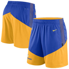 Los Angeles Rams Sideline Primary Lockup Performance Shorts - Royal/Gold | Nike sale