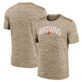 Cleveland Browns Sideline Velocity Athletic Stack Performance T-Shirt - Brown | Nike sale