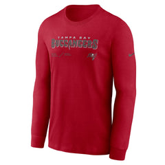 Tampa Bay Buccaneers Sideline Infograph Lock Up Performance Long Sleeve T-Shirt - Red | Nike on sale