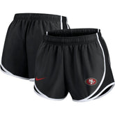 San Francisco 49ers Women's Plus Size Logo Performance Tempo Shorts - Charcoal | Nike sale