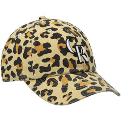 Colorado Rockies Women's Bagheera Cheetah Clean up Adjustable Hat - Tan | 47 brand