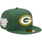 Green Bay Packers New Era Super Bowl XXXI Purple Pop Sweat 59FIFTY Fitted Hat - Green outlet