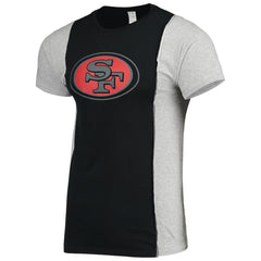 San Francisco 49ers Refried Apparel Sustainable Split T-Shirt - Black/Heathered Gray outlet