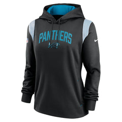 Carolina Panthers Women's Sideline Stack Performance Pullover Hoodie - Black | Nike discount