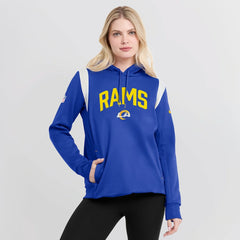 Los Angeles Rams Women's Sideline Stack Performance Pullover Hoodie - Royal | Nike outlet