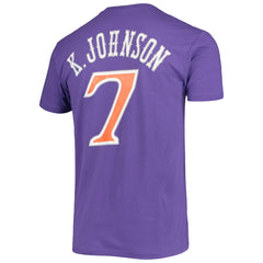 Kevin Johnson Phoenix Suns Hardwood Classics Stitch Name & Number T-Shirt - Purple | Mitchell & Ness discount