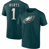 Jalen Hurts Philadelphia Eagles Player Icon T-Shirt - Midnight Green for sale