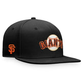San Francisco Giants Iconic Team Patch Fitted Hat - Black