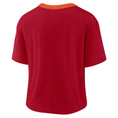 Tampa Bay Buccaneers Women's High Hip Fashion Cropped Top - Red | Nike cheap