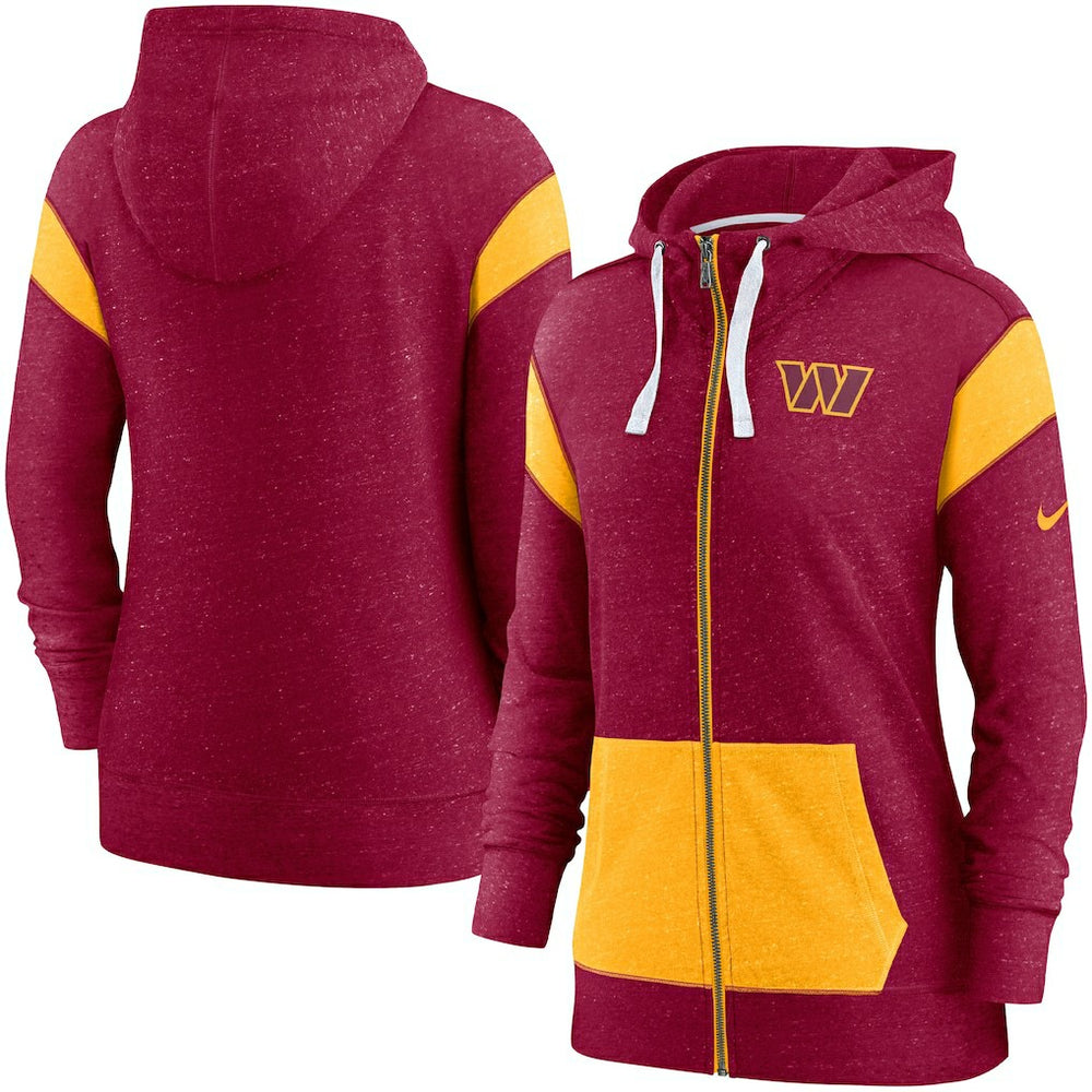 Washington Commanders Women's Monaco Lightweight Full-Zip Hoodie - Burgundy/Gold | Nike online