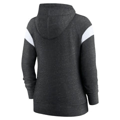 New Orleans Saints Women's Plus Size Monaco Full-Zip Lightweight Hoodie - Heather Black/White | Nike for sale