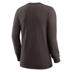 Cleveland Browns Women's Prime Split Long Sleeve T-Shirt - Brown | Nike online