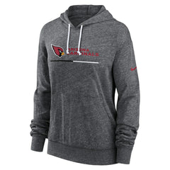 Arizona Cardinals Women's Team Spirit Gym Vintage Lightweight Hoodie Top - Heather Charcoal | Nike for sale