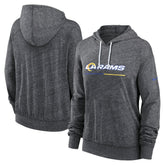 Los Angeles Rams Women's Team Spirit Gym Vintage Lightweight Hoodie Top - Heather Charcoal | Nike discount
