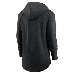 Las Vegas Raiders Women's Minimal Statement Lightweight Raglan Funnel Neck Pullover Hoodie - Black | Nike sale