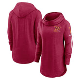 Washington Commanders Women's Minimal Statement Lightweight Raglan Funnel Neck Pullover Hoodie - Burgundy | Nike discount