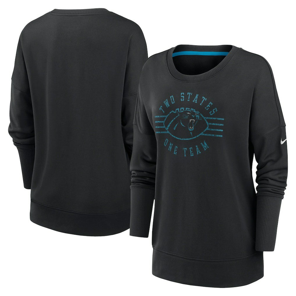 Carolina Panthers Women's Rewind Playback Icon Performance Pullover Sweatshirt - Black | Nike on sale