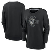 Las Vegas Raiders Women's Rewind Playback Icon Performance Pullover Sweatshirt - Black | Nike on sale