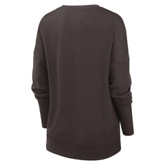 Cleveland Browns Women's Rewind Playback Icon Performance Pullover Sweatshirt - Brown | Nike sale