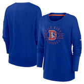 Denver Broncos Women's Rewind Playback Icon Performance Pullover Sweatshirt - Royal | Nike discount