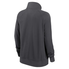 San Francisco 49ers Women's Premium Raglan Performance Half-Zip Sweatshirt - Charcoal | Nike for sale
