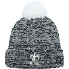 New Orleans Saints Women's Iconic Cuffed Knit Hat with Pom - Black cheap