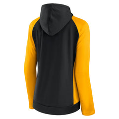 Pittsburgh Steelers Women's End Around Lightweight Raglan Full-Zip Hoodie Jacket - Black/Gold sale