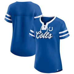 Indianapolis Colts Women's Original State Lace-Up T-Shirt - Royal online