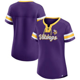 Minnesota Vikings Women's Original State Lace-Up T-Shirt - Purple online