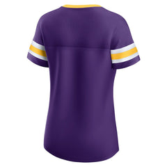 Minnesota Vikings Women's Original State Lace-Up T-Shirt - Purple online