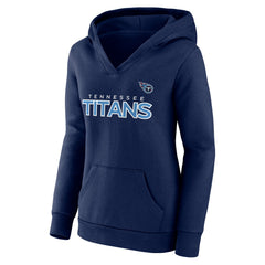 Tennessee Titans Women's Iconic Cotton Fleece Checklist Pullover Hoodie - Navy discount