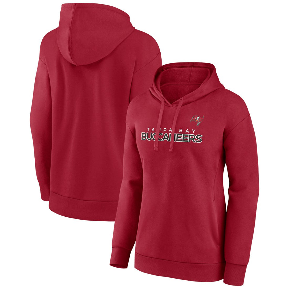 Tampa Bay Buccaneers Women's Iconic Cotton Fleece Checklist Pullover Hoodie - Red cheap