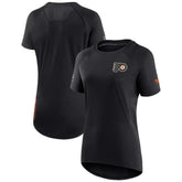Philadelphia Flyers Fanatics Women's Authentic Pro Rink Raglan Tech T-Shirt Black