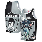 Bo Jackson Las Vegas Raiders Retired Player Graphic Tank Top - Black/Silver online