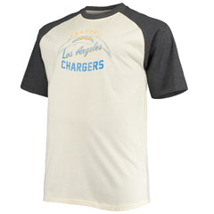 Justin Herbert Los Angeles Chargers Big & Tall Player Name & Number Raglan T-Shirt - Oatmeal outlet
