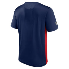 Columbus Blue Jackets Fanatics Authentic Pro Rink Tech T-Shirt Navy/Red