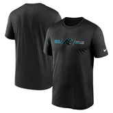 Carolina Panthers Horizontal Lockup Legend Performance T-Shirt - Black | Nike online