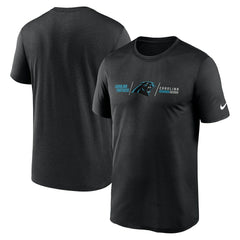 Carolina Panthers Horizontal Lockup Legend Performance T-Shirt - Black | Nike online