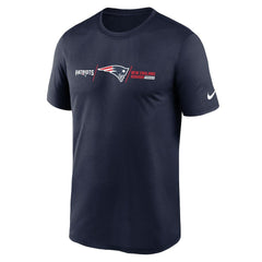 New England Patriots Horizontal Lockup Legend T-Shirt - Navy | Nike on sale